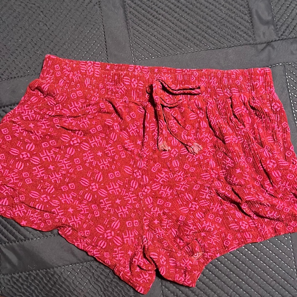 Red shorts size small